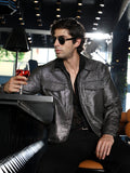 Gleam Utility-Jacquard Bomber Jacket