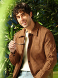 Crease-Tactile Bomber Jacket