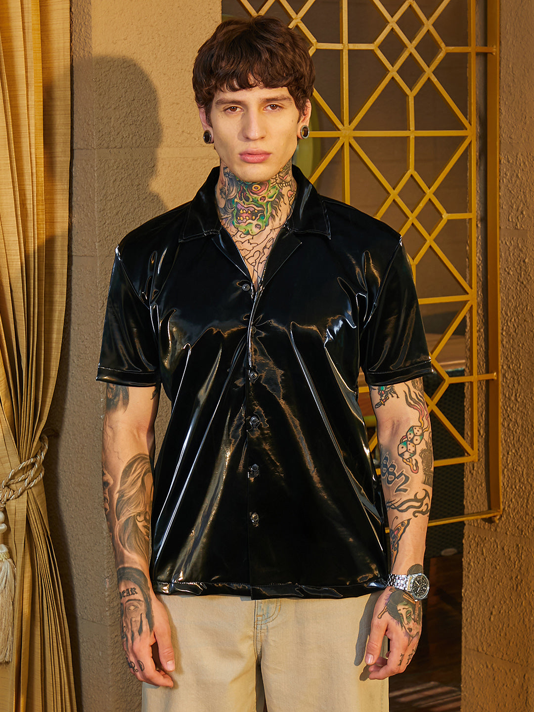 Patent Solid Shirt