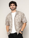 Vine-Lines Resort Oversized Shirt