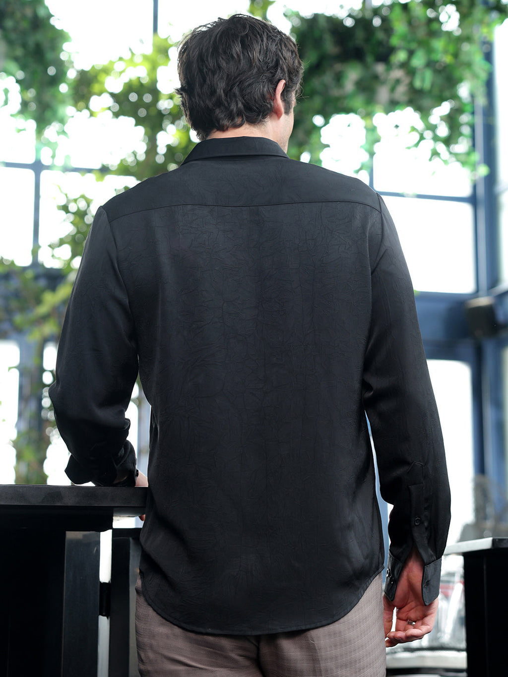 Solid Crushed Shirt