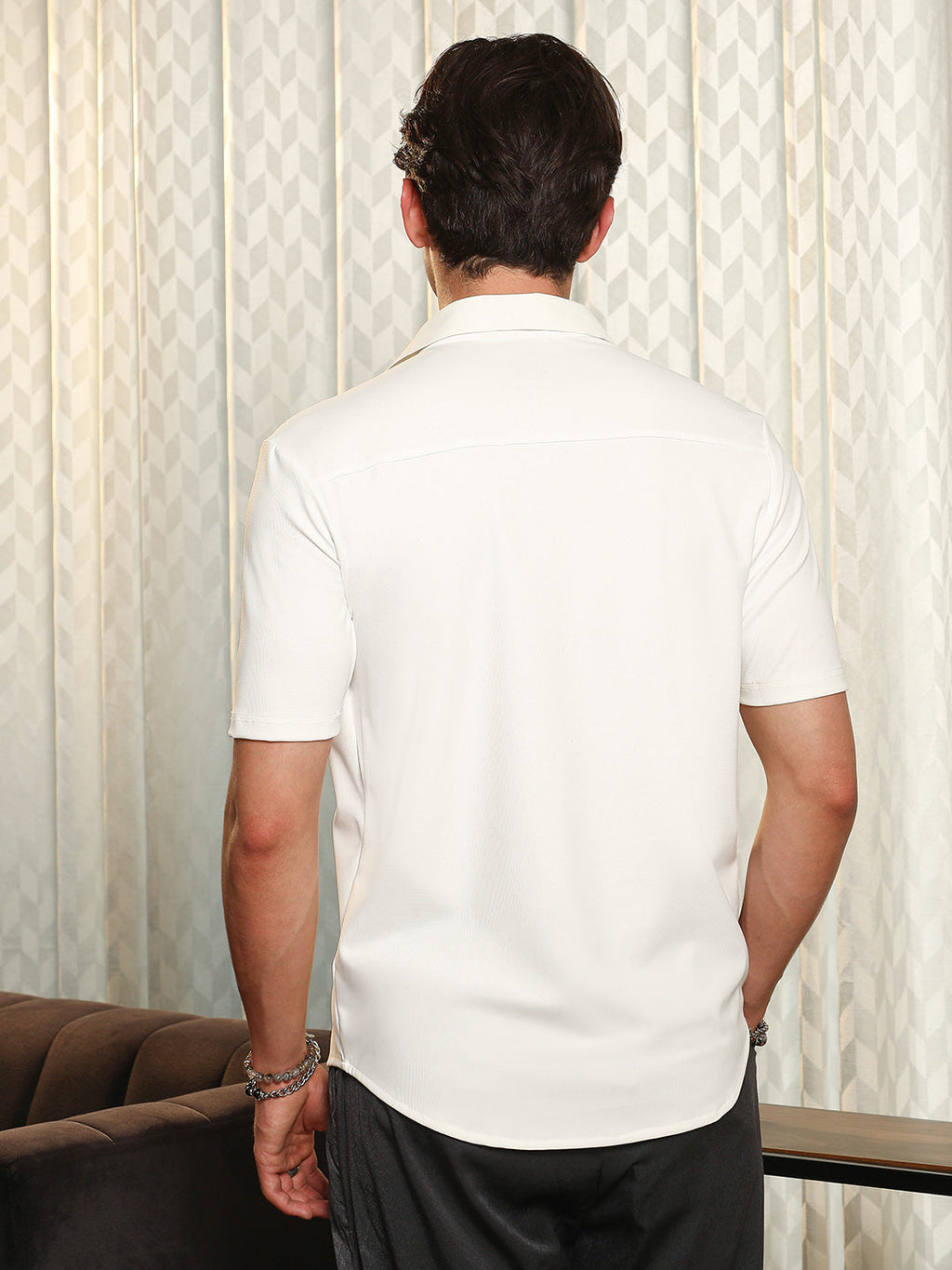 Seamless Waffle-Knit Shirt