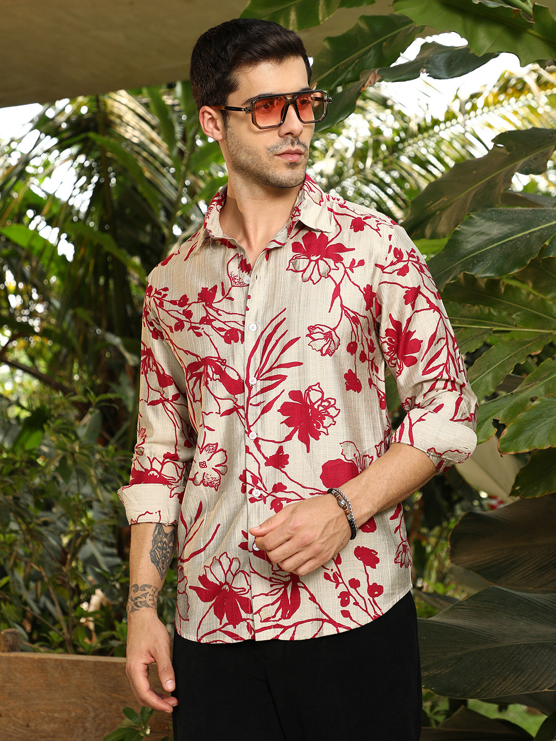 Freesia-Imprint Shirt