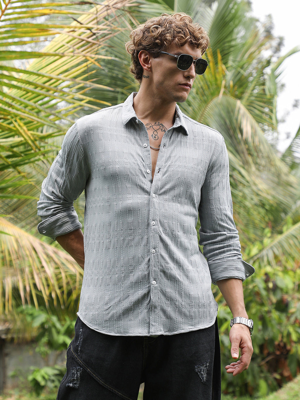 Braided-Knot Tactile Shirt