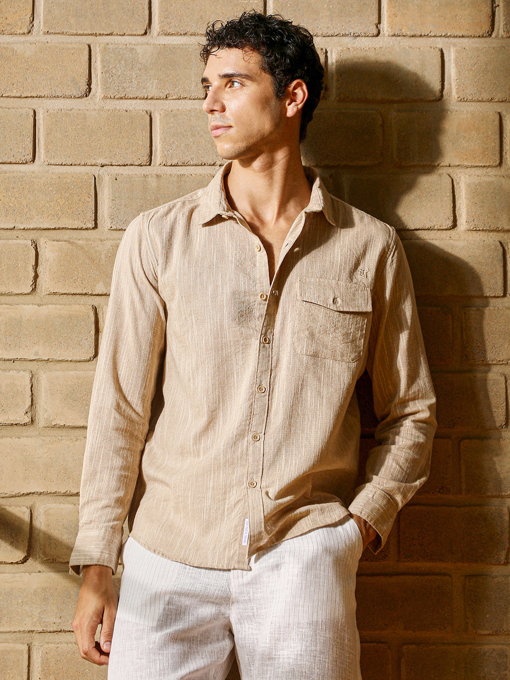 Thread-Jacquard Shirt